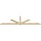 Ekena Millwork Kennewick Rough Sawn Timber Gable Bracket, Douglas Fir, 108"W x 31 1/2"H x 2"D x 4"F, 7/12 Pitch GBW108X31X0204KEN00RDF - alternate 5